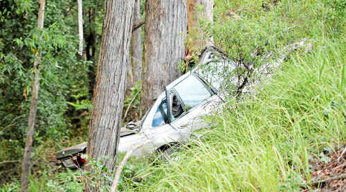 A 70 year old woman died in this single vehicle accident yesterday. A 70 year old woman died in this single vehicle accident yesterday.